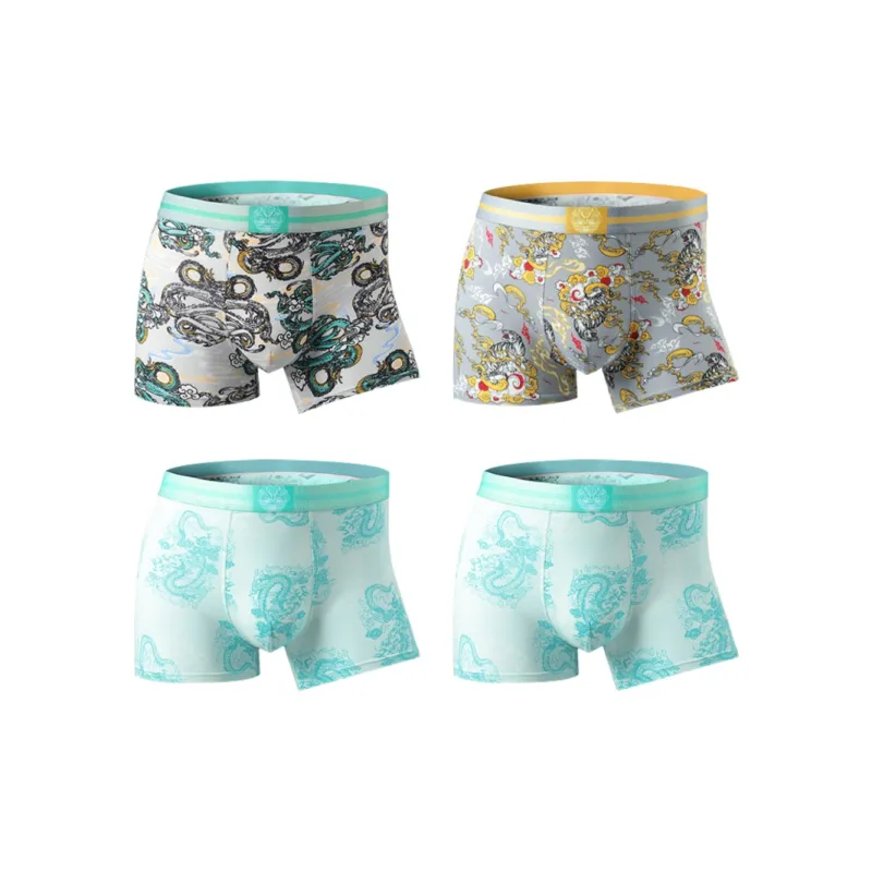 PLANDOO Underpants Men's 4 Pack-8