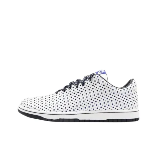 Nike Dunk Anti Slip Wear Resistant Low Top Skateboard Shoes Women's White Black