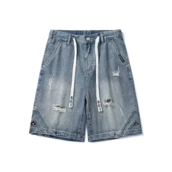 SANTASTIC Denim Shorts Men Blue