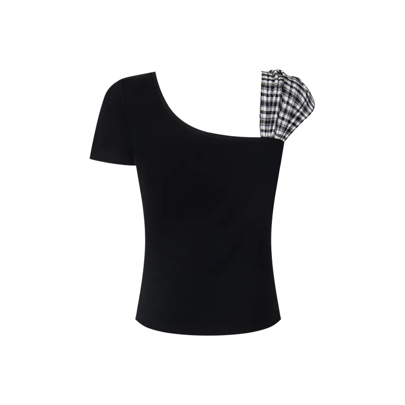 YINLEI T Shirts Women's Black-1