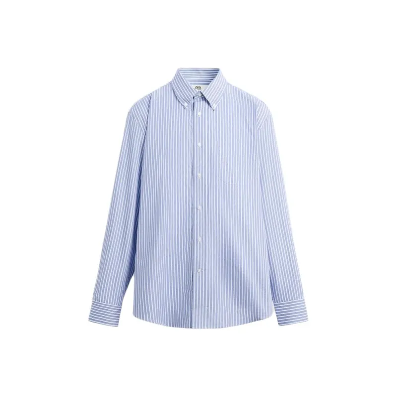ZARA Shirts Men Stripes-0