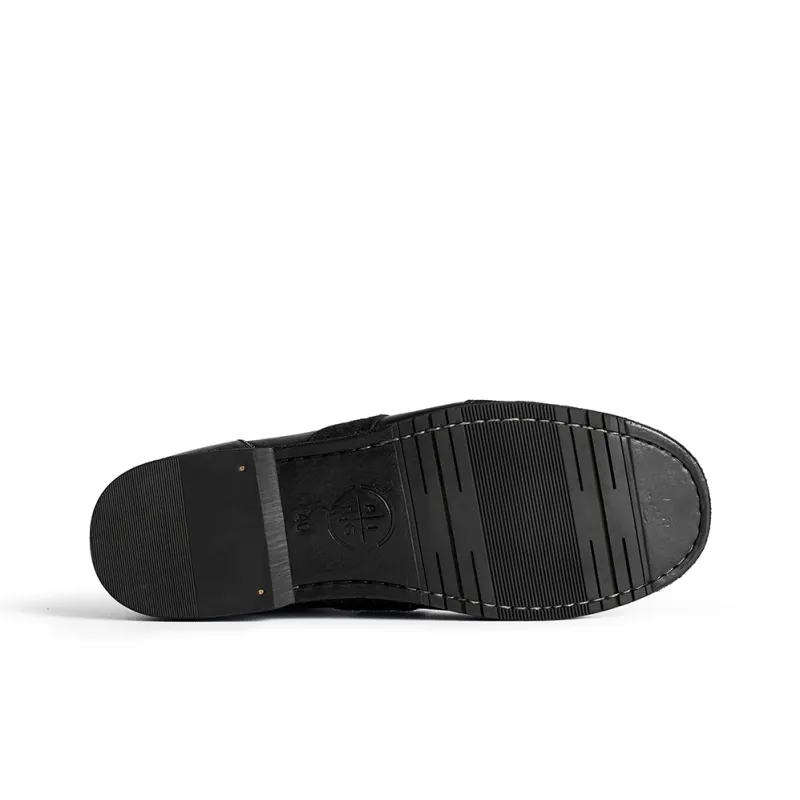 PIPG Slip Resistant Low Top Casual Shoes Men's Black-4