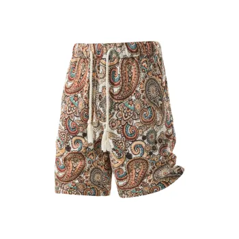 PEIMENG Beach Shorts Men's Paisley