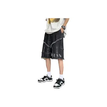 HANDAIWEI Denim Shorts Unisex Black