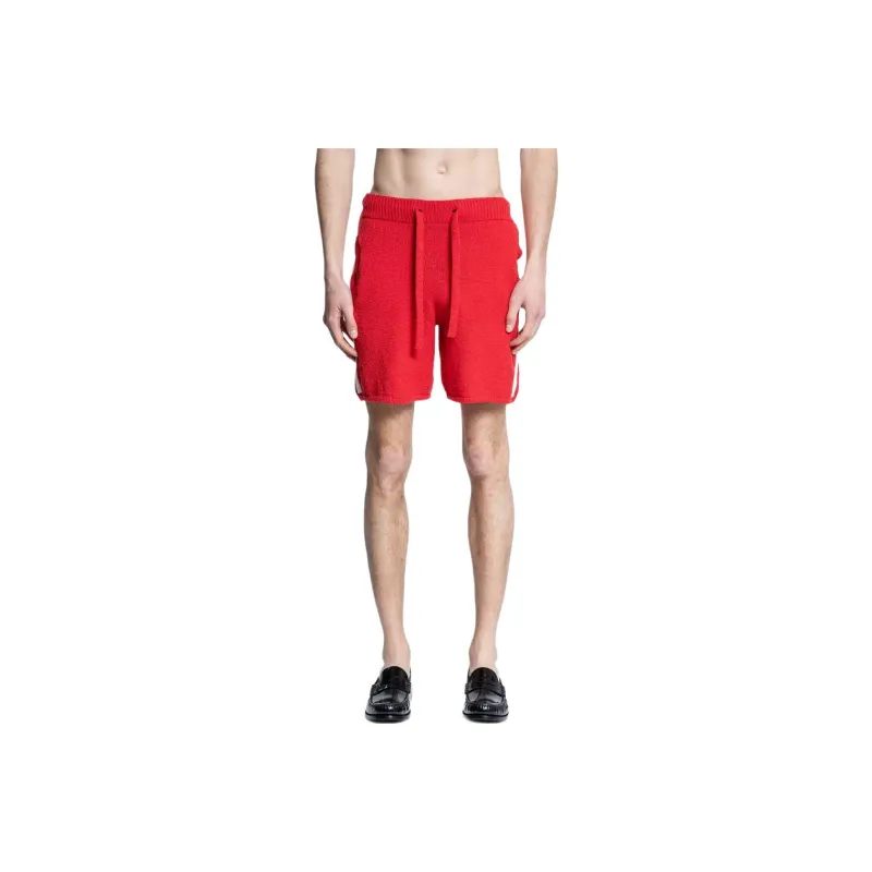 LANEUS Casual Shorts Men Red-0