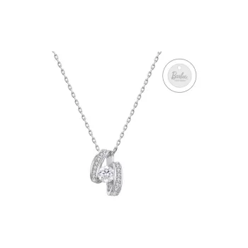 Barbie S925 Silver Necklaces Women's Silver, Gift Box Set