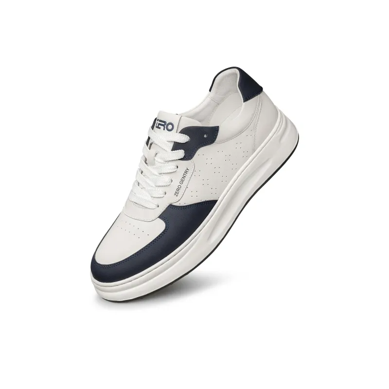 ZRO Skateboard Shoes Men Low Top White/White Gray/White Blue-22