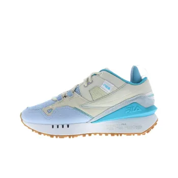 FILA Renno N Generation Anti Slip Wear Resistant Low Top Casual Shoes Women's Beige Blue