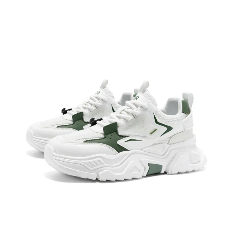 OUGLEMEN Slip Resistant, Abrasion Resistant, Coverage Height Increasing Low Top Chunky Sneakers Men's-3