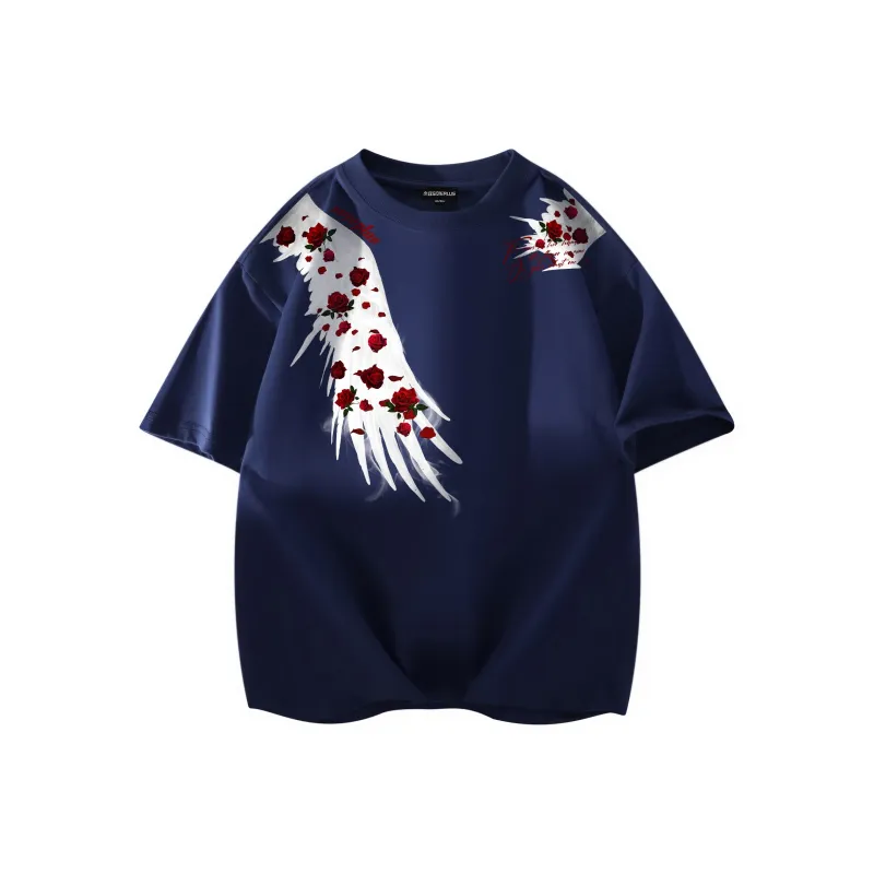 SOIE T-Shirts Unisex Navy Blue-0