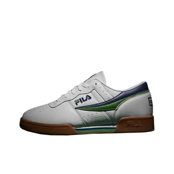 FILA Original Fitness Anti Slip Wear Resistant Low Top Casual Shoes Unisex White Blue