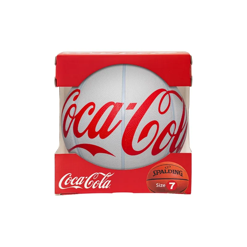 SPALDING x Coca Cola Co branded Collection PU Basketball Minimalist White Size 7 Street Training Competition Unisex-0