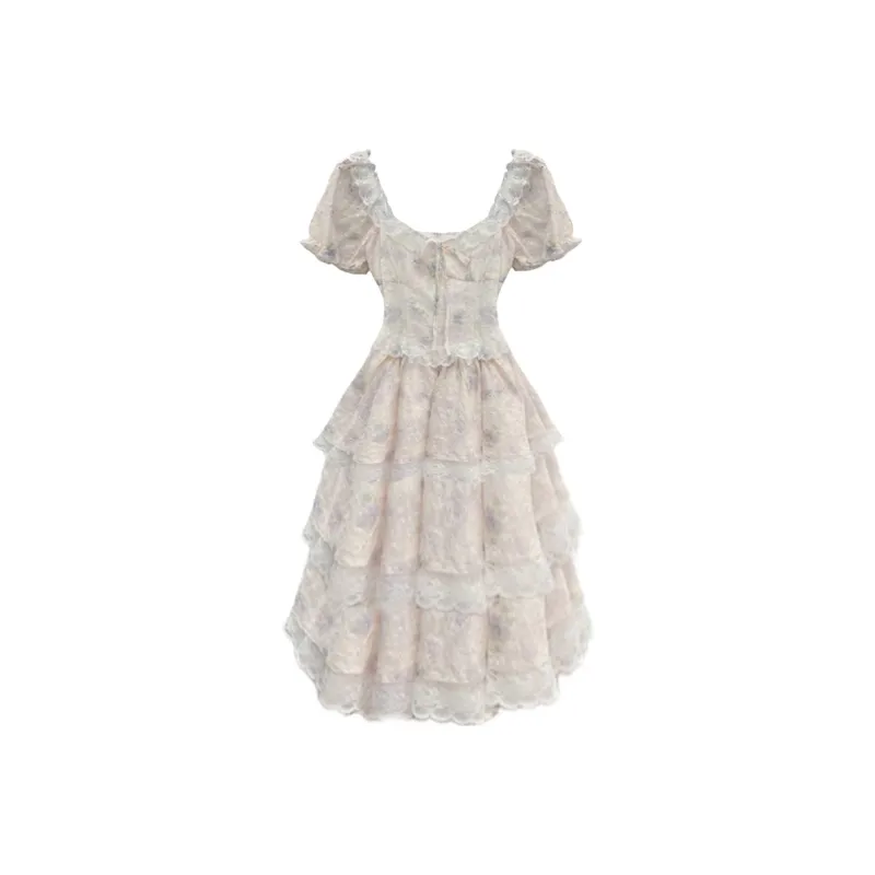 Peaches Peaches Short Sleeved Dress Women's-13
