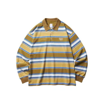 Liberaiders MULTI STRIPE L/S POLO SHIRT Polo Shirt Unisex