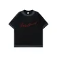 Black Red Floral