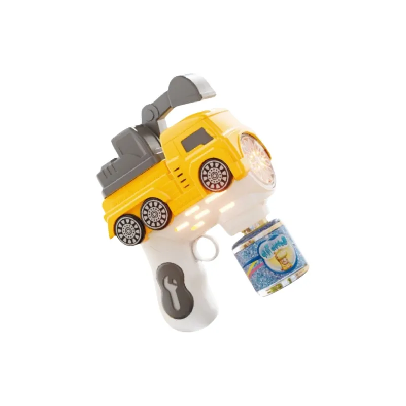 LEHUI TOYS Construction Vehicles Handheld Electric Sound And Light 12 Eyelets Excavators Bubble Machines-3