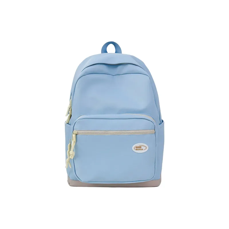 BAODIDAISHU Nylon Backpack Unisex Yellow/Black/Light Gray/Blue/Purple/Green-13