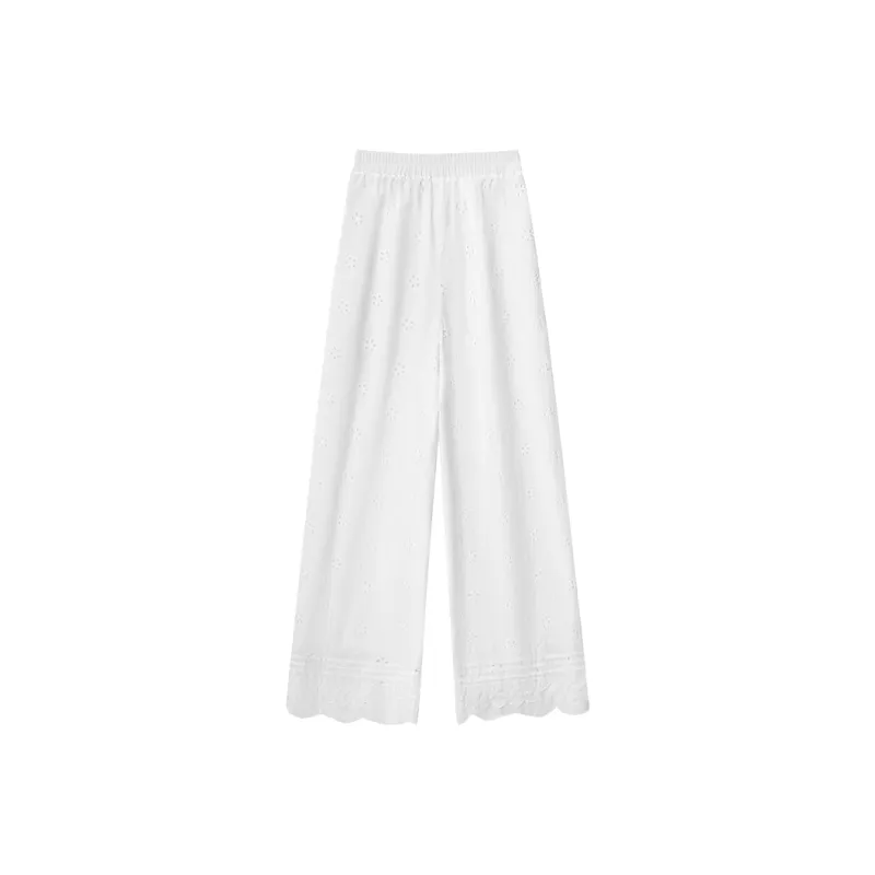ACAINES Casual Pants Women's White-1