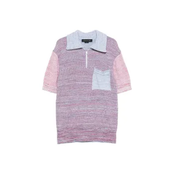 FEDERICO CINA Colourblock Polo Shirt