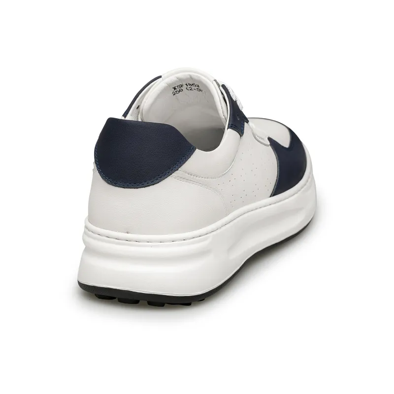 ZRO Skateboard Shoes Men Low Top White/White Gray/White Blue-23