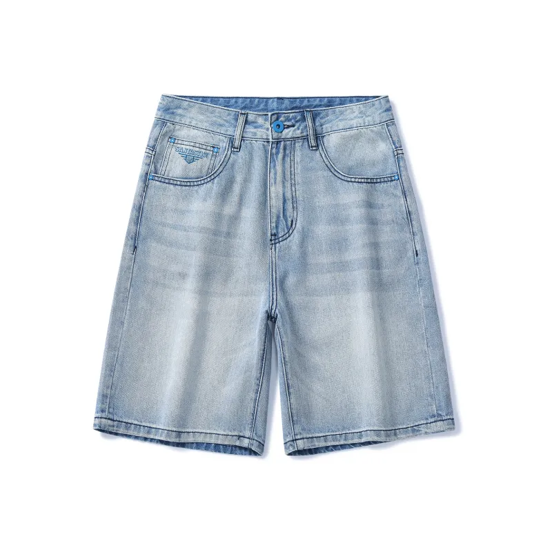 SANTASTIC Denim Shorts Men Blue-0