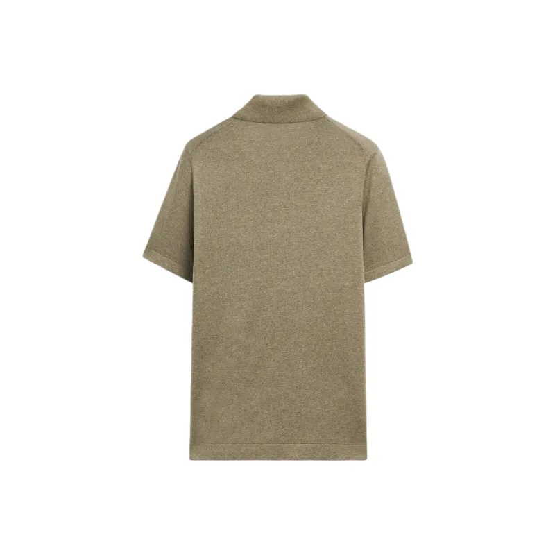 Massimo Dutti Polo Shirts Men Aqua Green-1