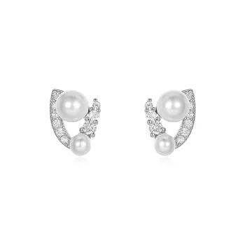 ONEKISS Gold Plated Copper Stud Earrings Women's