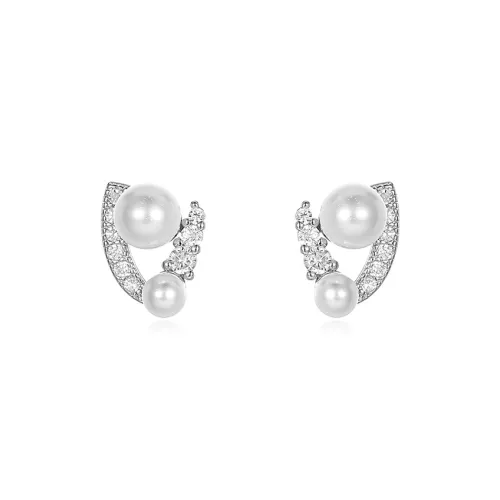 ONEKISS Gold Plated Copper Stud Earrings Women's