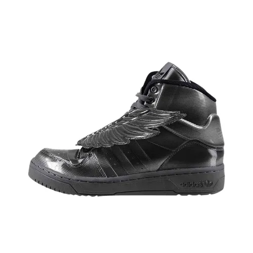 Jeremy Scott Js Wings Molded x Adidas Originals Anti Slip Wear Resistant High Top Skateboard Shoes Men's Black
