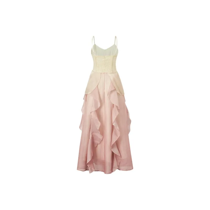 DOKZB Slip Dresses Women's Pink-1