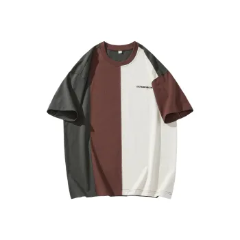Go it alone T Shirts Unisex Apricot & Brown & Gray
