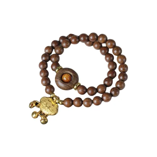 Lordship Golden Sandalwood Bead Chain Unisex