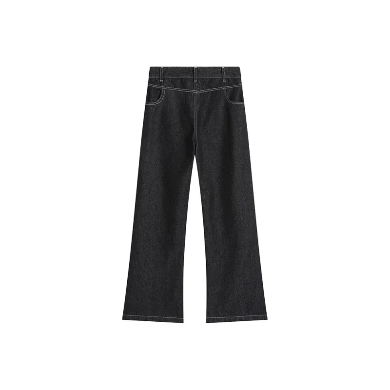 QOTRIOCK Jeans Unisex Black-1