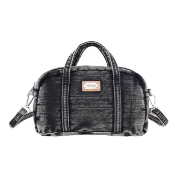 Cwatcun Denim Crossbody Handbag Women's Black