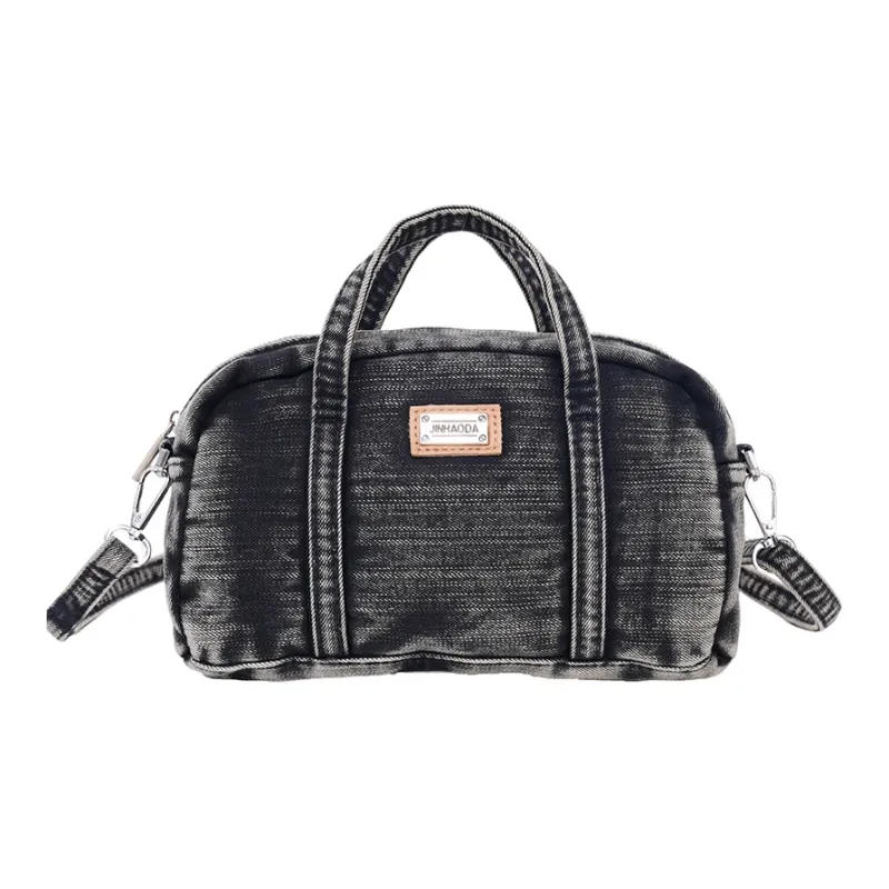 Cwatcun Denim Crossbody Handbag Women's Black-0