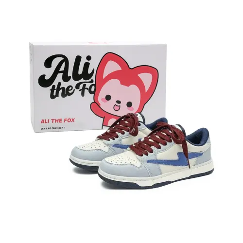 ALI THE FOX Slip Resistant, Abrasion Resistant, Balance, Lightweight, Breathable Low Top Skateboard Shoes Unisex