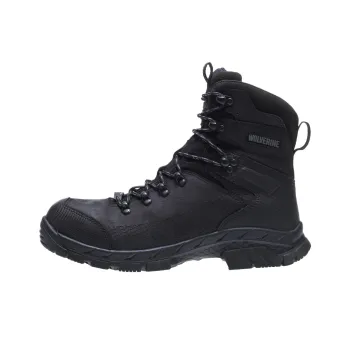 WOLVERINE Abrasion Resistant Slip Resistant Short Mid Calf Outdoor Boots Men's Black