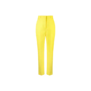 Alexander McQueen High Waist Pleat Detailed Trousers