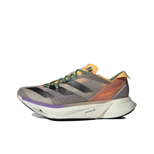Adidas Adizero Adios Pro 3 Anti Slip Wear Resistant Low Top Running Shoes Unisex Gray
