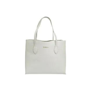 Furla Leather Tote Bag, Shopping Bag, Shoulder Bag Women's White