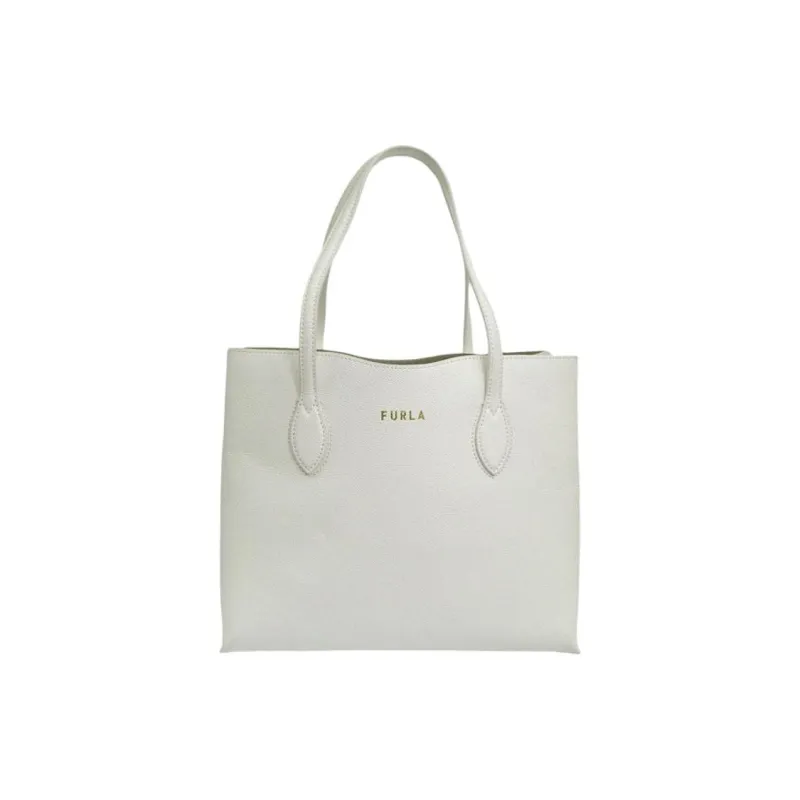 Furla Leather Tote Bag, Shopping Bag, Shoulder Bag Women's White-0