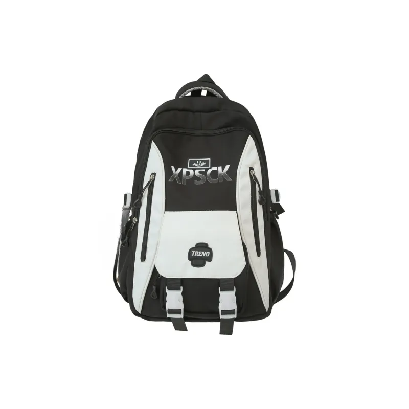 KAMLUI Nylon Backpack Unisex Black/Blue-0