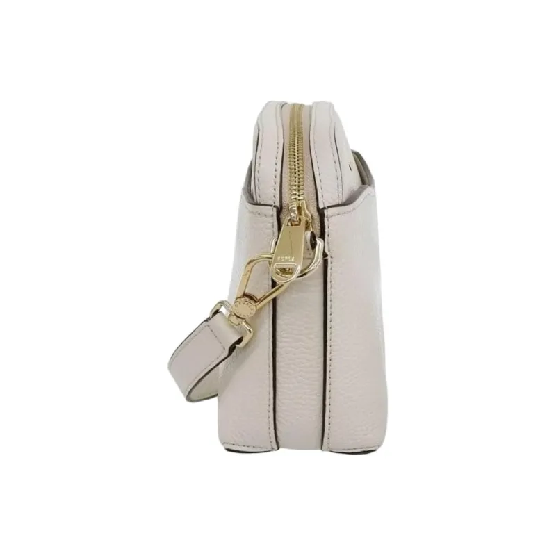 Furla Leather Crossbody Bag Women's Light Gray-2