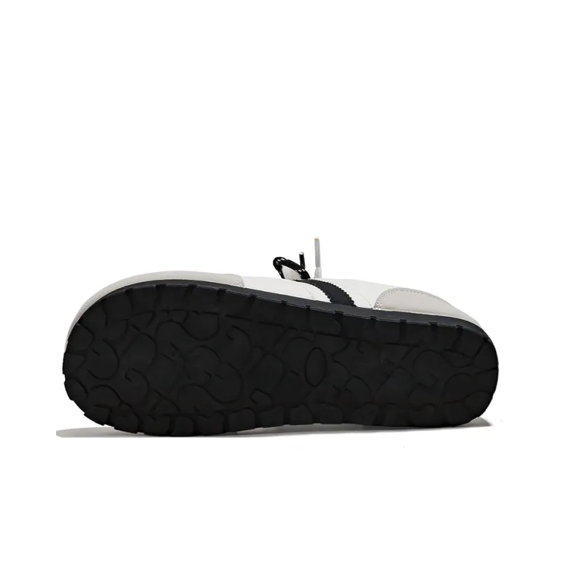 HUANQIU Slip Resistant, Abrasion Resistant, Lightweight Low Top Skateboard Shoes Women's Beige Black-4
