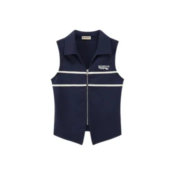NO ONE ELSE Tank Tops Women's Navy Blue