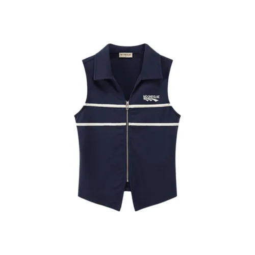 NO ONE ELSE Tank Tops Women's Navy JORDAN