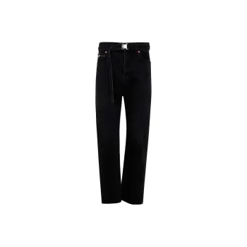 Sacai Belted Straight Jeans