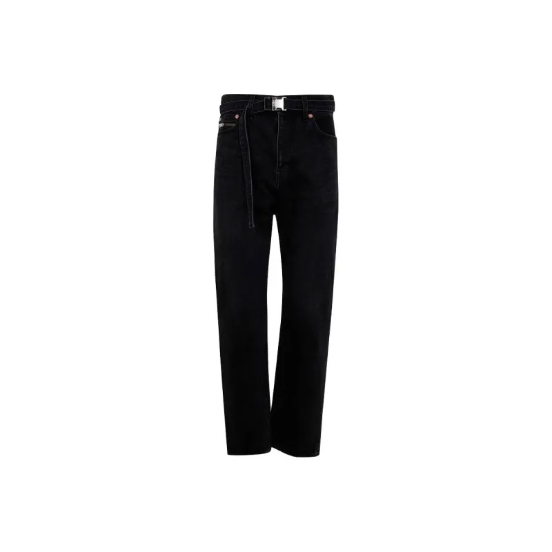 Sacai Belted Straight Jeans-0