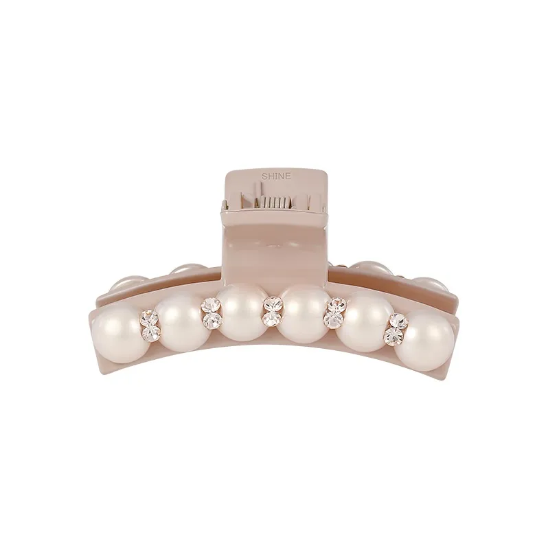 SHINE Pearl Pink Collection Acrylic, Crystal, Shell Pearl Hair Clips Women's-5