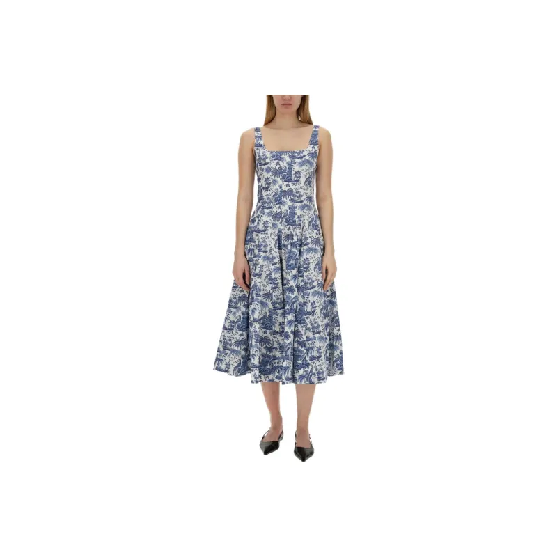 Staud SS25 Sleeveless Dress Women's Blue-0